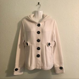 Hydraulic Pea Coat with Hood.